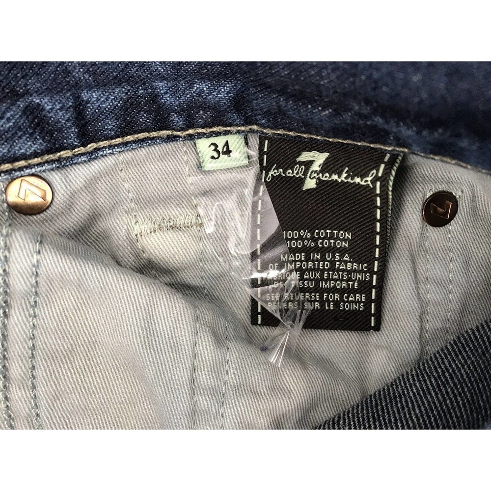 7 For All Mankind Men's Size 34 Austyn Blue Jeans - Picture 7 of 7